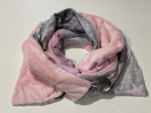 Schal Loop Unikat Knopf