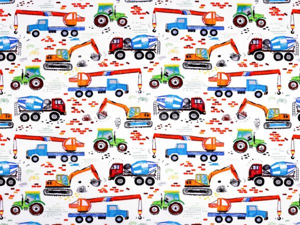 Baumwolle-Baustelle-Lastwagen-Bagger-Traktor