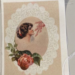 Motivbild Shabby Vintage Rose Frau