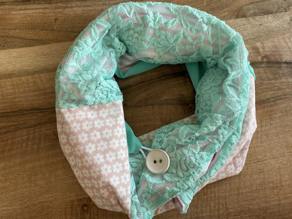 Knopf-Loop Herbst rosa