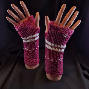 Stulpen gehäkelt Unikat Baumwolle