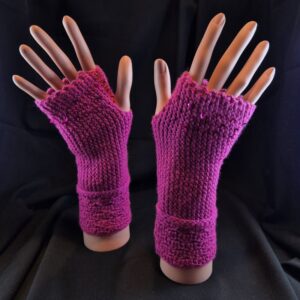 Stulpen gehäkelt Unikat Baumwolle