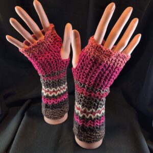 Stulpen gehäkelt Unikat Baumwolle