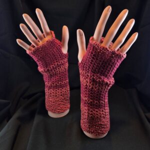 Stulpen gehäkelt Unikat Baumwolle