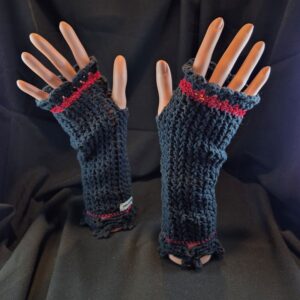 Stulpen gehäkelt Unikat Baumwolle