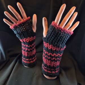 Stulpen gehäkelt Unikat Baumwolle